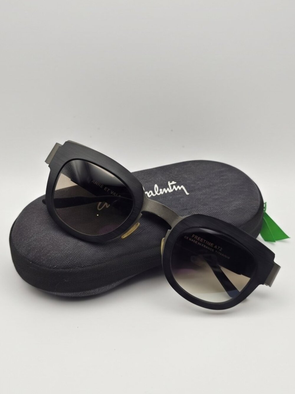 Authentic Anne & Valentin "Freetime A72" Titanium Sunglasses with Original Case